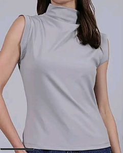 🔥 Shein Navy High-Neck Premium Top + FREE Toothpi