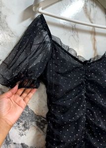H&amp;M Dicided Polka Dots Bodycon Dress