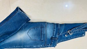 Dark Blue Heart Design Dungaree