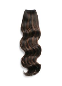 Black and golden highlighter Hair Extension