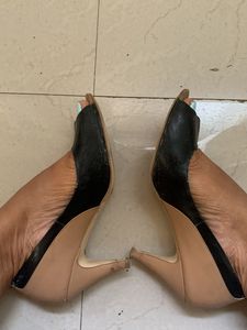 Bata, Heels , Black &amp; Brown. Size-UK 6, US-39