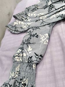 Grey Full Sleeves Top