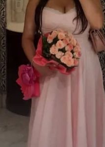 Pink Tea-Length Party Dress