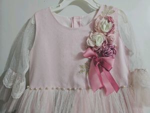 Pink Flower Girl Dress