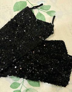 ✨ Sparkling Black Mini Dress