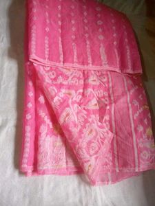 Soft Cotton Jamdani Saree ✨💗