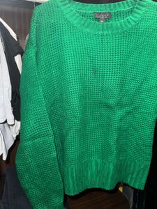 Dark Green Knitted Sweater For Women From Topshop
