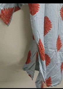 Stylish Leaf Print Kurti