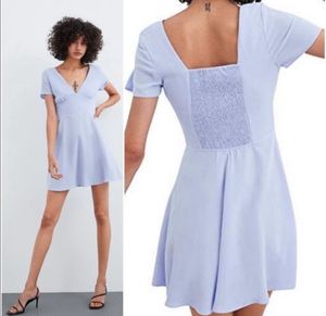 Zara Light Blue Mini Dress