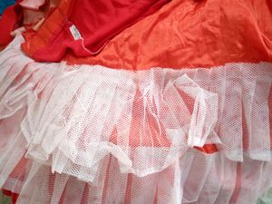 Beautiful Rose Red Multi Colour Lehnga Choli With