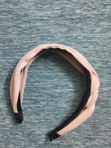 Beige Knotted Headband