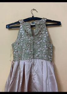Blush Lace High-Low Dress