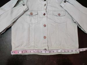 Mint Green Denim Jacket