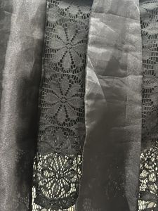 Lace Sleeve Black Blazer