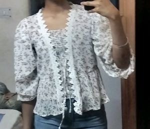 Floral Crop Top Set