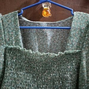 Floral Smocked Blouse