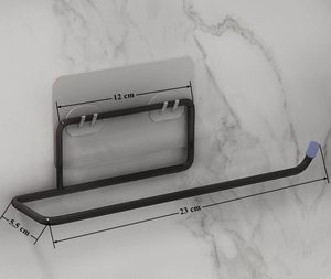 Plantex Self Adhesive GI Steel Toilet Paper Holder