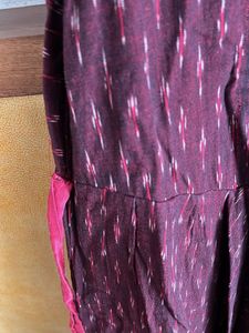 Girls&#39; Maroon Ethnic Dress