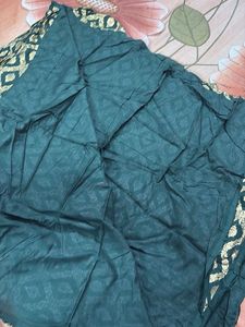 Elegant Green Fabric Blouse Piece