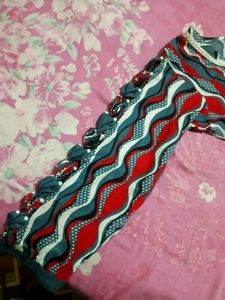 Women Kurti Trouser With Stylish Sleeve Design