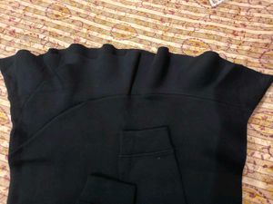 Wollen Black Midi Dress