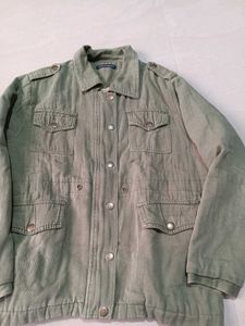 Khaki Womens Green Jacket, XL SIZE