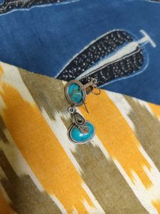 92.5 Pure Silver Turquoise Earrings