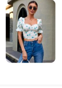 White Korean style top From Newme