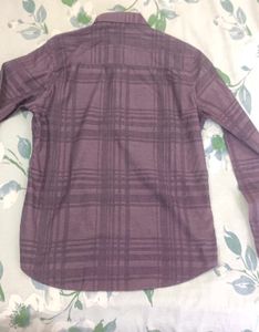 Stylish Purple Tonal Plaid Button-Up Shirt