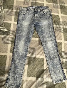 Acid Wash Denim Jeans