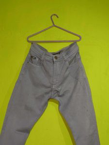 Ash Gray Casual Skinny Jeans For Men