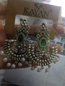 Kayan Silver Tone Earrings