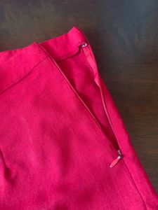 Red Wide-Leg Pants