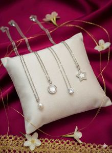 🔥But2Get2Free🔥 Silver Necklace Set
