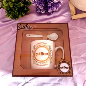 Coffee Mug With Spoon Gift Set