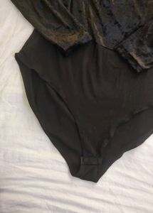 Black Velvet Bodysuit Bust 36