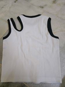 White Sleeveless Top