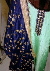 Beautiful Sharara Suit With Heavy Dupatta