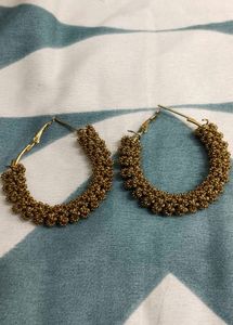 Golden Hoop Earrings