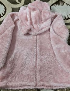Baby Pink Winter Jacket For Women