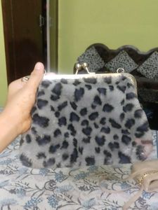 Leopard Print Clutch