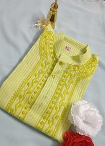 Light Green Embroidered Kurta