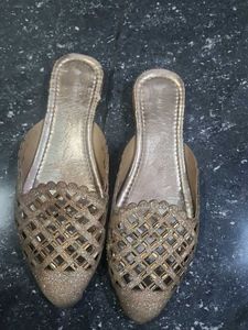 Golden Flats &amp; Sandals