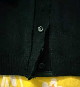 Woollen Blouse (Black, 34&#34;)