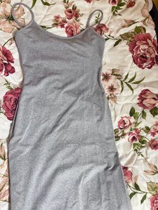 Savana Grey Fistail Dress