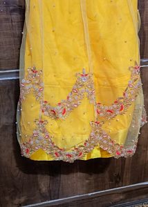 New Yellow And Pink Lehenga