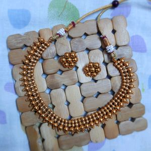 Gold Plated Necklace With A Antique Touch