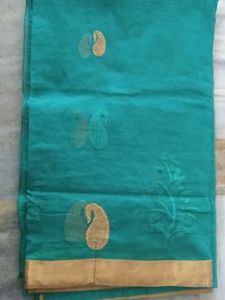 A Beautiful Saree With Stitched Blouse