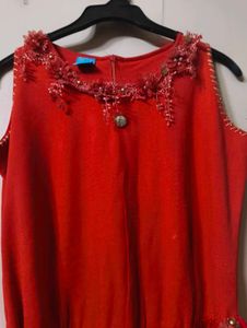chinese cheongsam red kurti 🍒