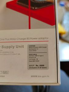 OnePlus 10pro 80w Charger